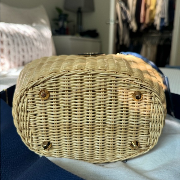 PRADA WICKER BAG WITH SHOULDER STRAP - Picture 5 of 5